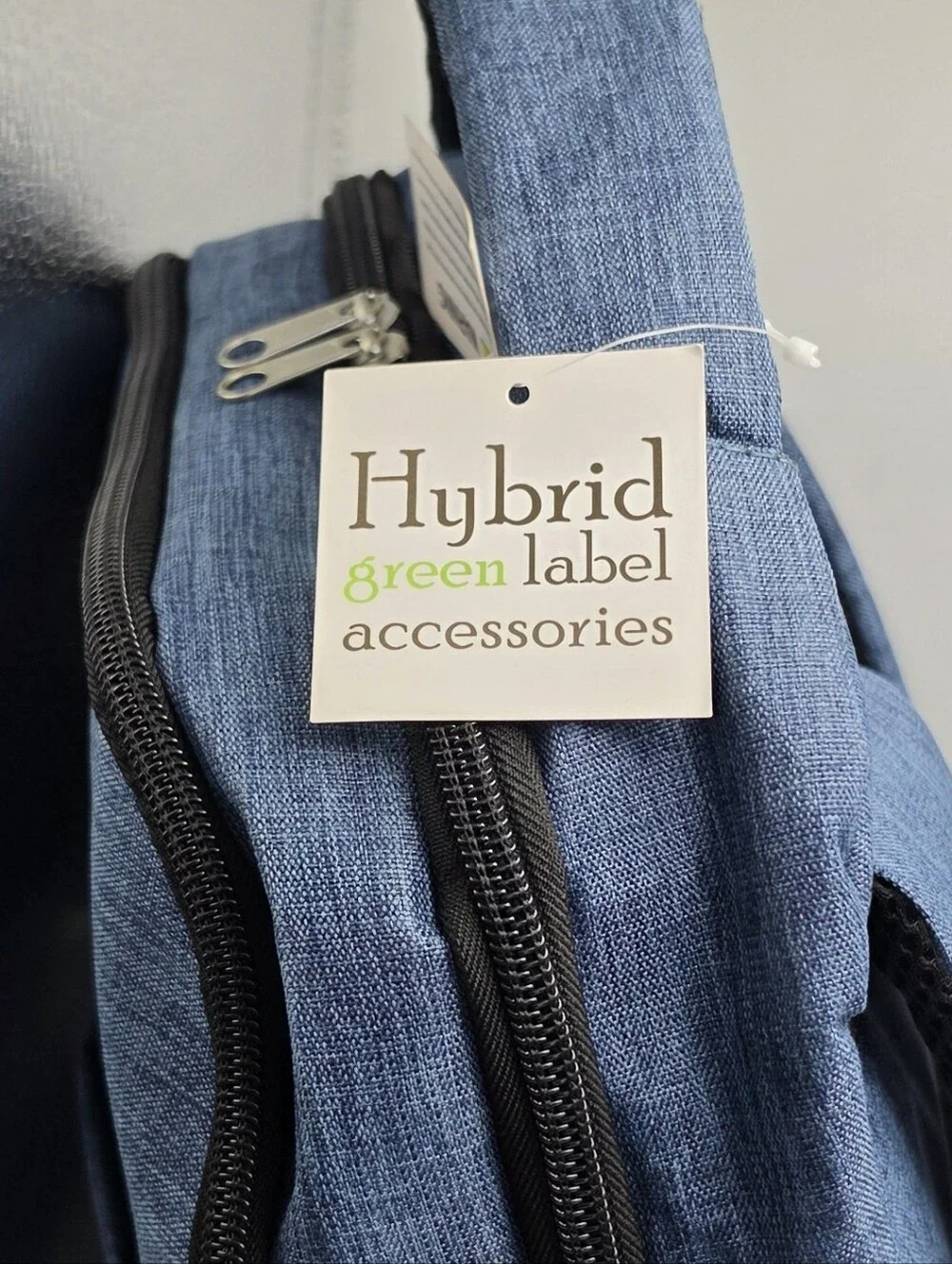 Hybrid Green Label Unisex Backpack With Cushioned Straps Color Blue